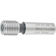 SPI - 3/8-24, Class 3B, Single End Plug Thread No Go Gage - Steel, Size 2 Handle Not Included - All Tool & Supply