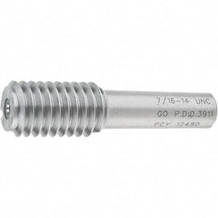 SPI - 7/16-14, Class 2B, 3B, Single End Plug Thread Go Gage - Steel, Size 2 Handle Not Included - All Tool & Supply