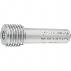 SPI - 7/16-20, Class 2B, Single End Plug Thread No Go Gage - Steel, Size 2 Handle Not Included - All Tool & Supply