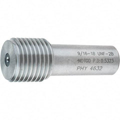 SPI - 9/16-18, Class 2B, Single End Plug Thread No Go Gage - Steel, Size 3 Handle Not Included - All Tool & Supply