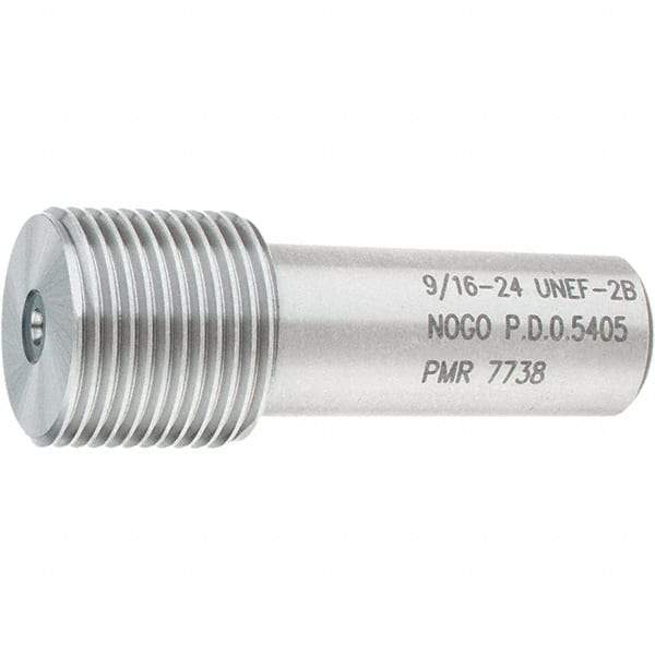 SPI - 9/16-24, Class 2B, Single End Plug Thread No Go Gage - Steel, Size 3 Handle Not Included - All Tool & Supply