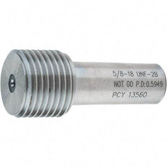 SPI - 5/8-18, Class 2B, Single End Plug Thread No Go Gage - Steel, Size 3 Handle Not Included - All Tool & Supply