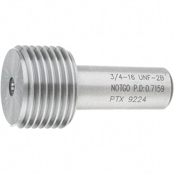 SPI - 3/4-16, Class 2B, Single End Plug Thread No Go Gage - Steel, Size 3 Handle Not Included - All Tool & Supply