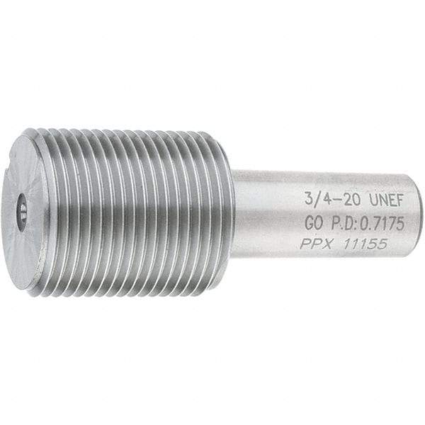 SPI - 3/4-20, Class 2B, 3B, Single End Plug Thread Go Gage - Steel, Size 3 Handle Not Included - All Tool & Supply