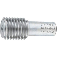 SPI - 7/8-9, Class 2B, 3B, Single End Plug Thread Go Gage - Steel, Size 4 Handle Not Included - All Tool & Supply