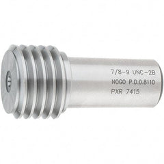 SPI - 7/8-9, Class 2B, Single End Plug Thread No Go Gage - Steel, Size 4 Handle Not Included - All Tool & Supply