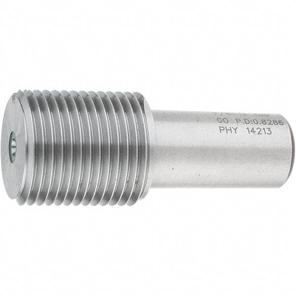 SPI - 7/8-14, Class 2B, 3B, Single End Plug Thread Go Gage - Steel, Size 4 Handle Not Included - All Tool & Supply