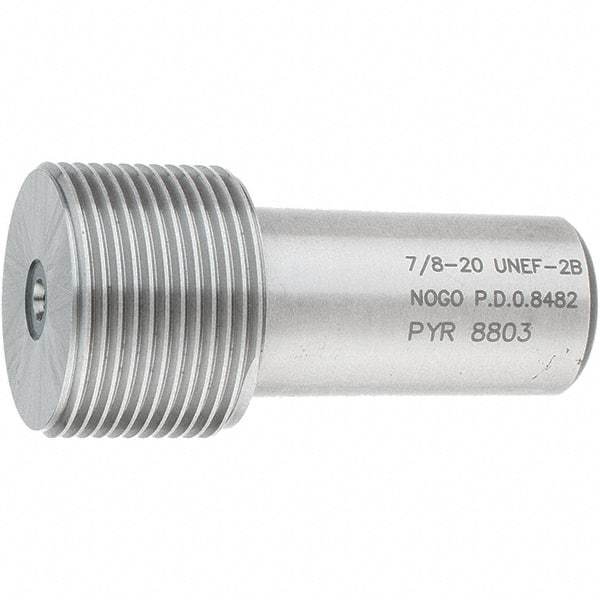 SPI - 7/8-20, Class 2B, Single End Plug Thread No Go Gage - Steel, Size 4 Handle Not Included - All Tool & Supply