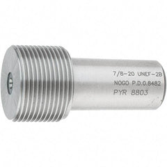 SPI - 7/8-20, Class 2B, Single End Plug Thread No Go Gage - Steel, Size 4 Handle Not Included - All Tool & Supply