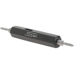 SPI - #0-80, Class 3B, Double End Plug Thread Go/No Go Gage - Steel, Size 000 Handle Included - All Tool & Supply