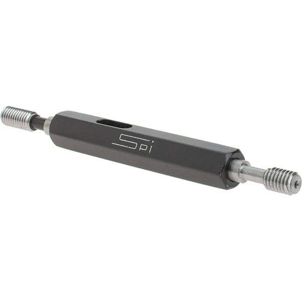 SPI - #10-32, Class 3B, Double End Plug Thread Go/No Go Gage - Steel, Size 0 Handle Included - All Tool & Supply