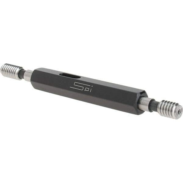 SPI - #12-24, Class 2B, Double End Plug Thread Go/No Go Gage - Steel, Size 0 Handle Included - All Tool & Supply