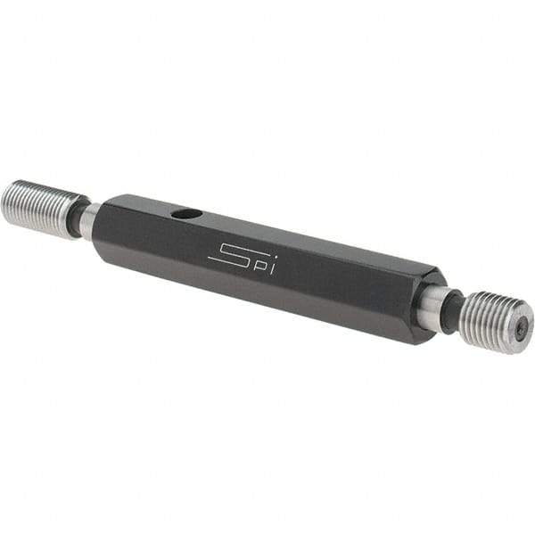 SPI - 3/8-24, Class 2B, Double End Plug Thread Go/No Go Gage - Steel, Size 2 Handle Included - All Tool & Supply