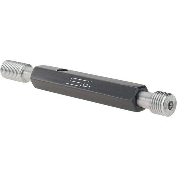 SPI - 7/16-20, Class 2B, Double End Plug Thread Go/No Go Gage - Steel, Size 2 Handle Included - All Tool & Supply