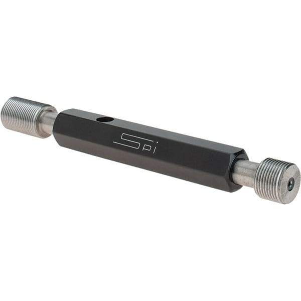 SPI - 1/2-28, Class 2B, Double End Plug Thread Go/No Go Gage - Steel, Size 2 Handle Included - All Tool & Supply