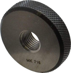 SPI - M12x1.25 Go Single Ring Thread Gage - Class 6G, Oil Hardened Nonshrinking Steel (OHNS), NPL Traceability Certification Included - All Tool & Supply