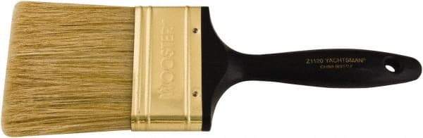 Wooster Brush - 3" Flat Hog Varnish Brush - 2-15/16" Bristle Length, 6-1/4" Plastic Beavertail Handle - All Tool & Supply