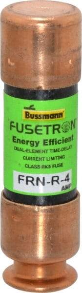 Cooper Bussmann - 125 VDC, 250 VAC, 4 Amp, Time Delay General Purpose Fuse - Fuse Holder Mount, 50.8mm OAL, 20 at DC, 200 (RMS) kA Rating, 9/16" Diam - All Tool & Supply