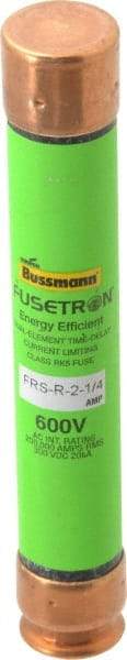 Cooper Bussmann - 300 VDC, 600 VAC, 2.25 Amp, Time Delay General Purpose Fuse - Fuse Holder Mount, 127mm OAL, 20 at DC, 200 (RMS) kA Rating, 13/16" Diam - All Tool & Supply