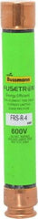 Cooper Bussmann - 300 VDC, 600 VAC, 4 Amp, Time Delay General Purpose Fuse - Fuse Holder Mount, 127mm OAL, 20 at DC, 200 (RMS) kA Rating, 13/16" Diam - All Tool & Supply