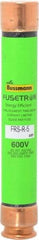 Cooper Bussmann - 300 VDC, 600 VAC, 5 Amp, Time Delay General Purpose Fuse - Fuse Holder Mount, 127mm OAL, 20 at DC, 200 (RMS) kA Rating, 13/16" Diam - All Tool & Supply