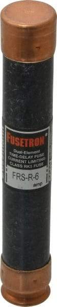 Cooper Bussmann - 300 VDC, 600 VAC, 6 Amp, Time Delay General Purpose Fuse - Fuse Holder Mount, 127mm OAL, 20 at DC, 200 (RMS) kA Rating, 13/16" Diam - All Tool & Supply