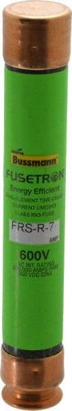 Cooper Bussmann - 300 VDC, 600 VAC, 7 Amp, Time Delay General Purpose Fuse - Fuse Holder Mount, 127mm OAL, 20 at DC, 200 (RMS) kA Rating, 13/16" Diam - All Tool & Supply