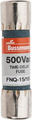 Cooper Bussmann - 500 VAC, 0.15 Amp, Time Delay General Purpose Fuse - Fuse Holder Mount, 1-1/2" OAL, 10 at AC kA Rating, 13/32" Diam - All Tool & Supply