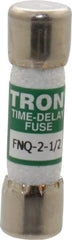 Cooper Bussmann - 500 VAC, 2.5 Amp, Time Delay General Purpose Fuse - Fuse Holder Mount, 1-1/2" OAL, 10 at AC kA Rating, 13/32" Diam - All Tool & Supply