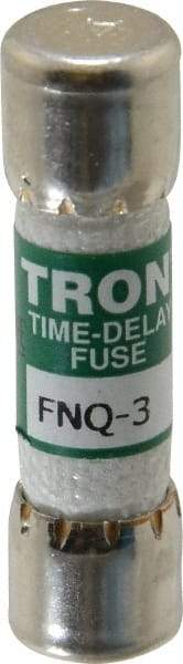 Cooper Bussmann - 500 VAC, 3 Amp, Time Delay General Purpose Fuse - Fuse Holder Mount, 1-1/2" OAL, 10 at AC kA Rating, 13/32" Diam - All Tool & Supply