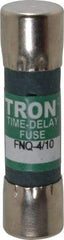 Cooper Bussmann - 500 VAC, 0.4 Amp, Time Delay General Purpose Fuse - Fuse Holder Mount, 1-1/2" OAL, 10 at AC kA Rating, 13/32" Diam - All Tool & Supply