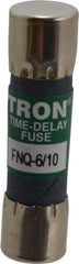 Cooper Bussmann - 500 VAC, 0.6 Amp, Time Delay General Purpose Fuse - Fuse Holder Mount, 1-1/2" OAL, 10 at AC kA Rating, 13/32" Diam - All Tool & Supply