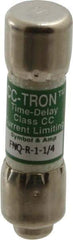 Cooper Bussmann - 300 VDC, 600 VAC, 1.25 Amp, Time Delay General Purpose Fuse - Fuse Holder Mount, 1-1/2" OAL, 200 at AC (RMS) kA Rating, 13/32" Diam - All Tool & Supply