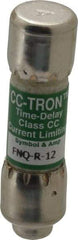 Cooper Bussmann - 300 VDC, 600 VAC, 12 Amp, Time Delay General Purpose Fuse - Fuse Holder Mount, 1-1/2" OAL, 200 at AC (RMS) kA Rating, 13/32" Diam - All Tool & Supply