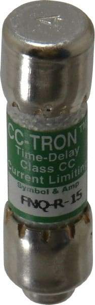 Cooper Bussmann - 300 VDC, 600 VAC, 15 Amp, Time Delay General Purpose Fuse - Fuse Holder Mount, 1-1/2" OAL, 20 at DC, 200 at AC (RMS) kA Rating, 13/32" Diam - All Tool & Supply