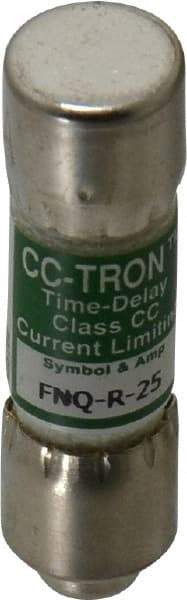 Cooper Bussmann - 300 VDC, 600 VAC, 25 Amp, Time Delay General Purpose Fuse - Fuse Holder Mount, 1-1/2" OAL, 200 at AC (RMS) kA Rating, 13/32" Diam - All Tool & Supply