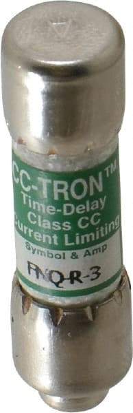 Cooper Bussmann - 300 VDC, 600 VAC, 3 Amp, Time Delay General Purpose Fuse - Fuse Holder Mount, 1-1/2" OAL, 200 at AC (RMS) kA Rating, 13/32" Diam - All Tool & Supply