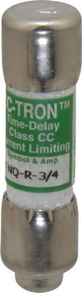 Cooper Bussmann - 300 VDC, 600 VAC, 0.75 Amp, Time Delay General Purpose Fuse - Fuse Holder Mount, 1-1/2" OAL, 200 at AC (RMS) kA Rating, 13/32" Diam - All Tool & Supply