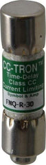 Cooper Bussmann - 300 VDC, 600 VAC, 30 Amp, Time Delay General Purpose Fuse - Fuse Holder Mount, 1-1/2" OAL, 200 at AC (RMS) kA Rating, 13/32" Diam - All Tool & Supply