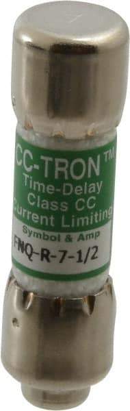 Cooper Bussmann - 300 VDC, 600 VAC, 7.5 Amp, Time Delay General Purpose Fuse - Fuse Holder Mount, 1-1/2" OAL, 200 at AC (RMS) kA Rating, 13/32" Diam - All Tool & Supply