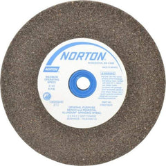 Norton - 36 Grit Aluminum Oxide Bench & Pedestal Grinding Wheel - 6" Diam x 1" Hole x 3/4" Thick, 4140 Max RPM, Very Coarse/Coarse Grade - All Tool & Supply