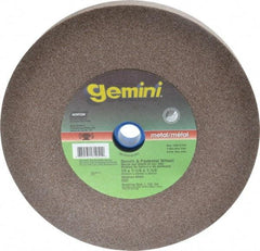 Norton - 60/80 Grit Aluminum Oxide Bench & Pedestal Grinding Wheel - 10" Diam x 1-1/4" Hole x 1-1/4" Thick, 2485 Max RPM, Medium Grade - All Tool & Supply