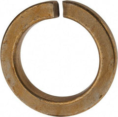 Value Collection - 2", 2.008" ID, 0.422" Thick Split Lock Washer - Grade 8 Spring Steel, Zinc Yellow Dichromate Finish, 2.008" Min ID, 2.039" Max ID, 2.936" Max OD - All Tool & Supply