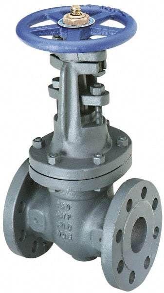 NIBCO - 2" Pipe, Class 250, Flanged Iron Solid Wedge OS & Y Gate Valve - 500 WOG, 250 WSP, Bolted Bonnet - All Tool & Supply