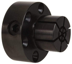 Mitee-Bite - 0.71 to 1.12" Expansion Diam, 4,000 Lb Holding Force, 8-32 Mounting Screw, Steel ID Expansion Clamps - 1.968" Flange Diam, 3/4" Flange Thickness, 1.55" Mount Hole Diam, 6 Mount Holes, 1.625" Overall Height, 49 Ft/Lb Torque - All Tool & Supply