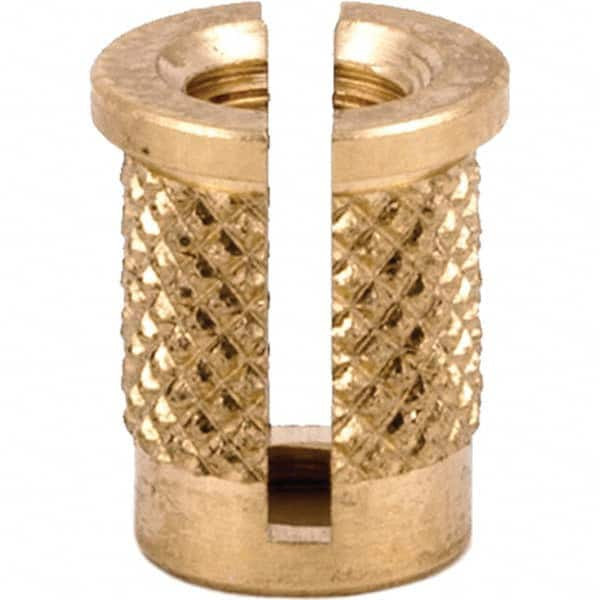 E-Z LOK - Press Fit Threaded Inserts Type: Flanged For Material Type: Plastic - All Tool & Supply