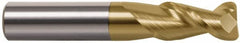 Accupro - 5/8" Diam 2 Flute Solid Carbide 0.12" Corner Radius End Mill - All Tool & Supply