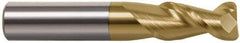 Accupro - 5/16", 2 Flute, Single End, Solid Carbide, 0.015" Corner Radius End Mill - 2-1/2" OAL, 45° Helix, Right Hand Flute, 7/16" LOC, Right Hand Cut, 1-1/8" Extended Reach - All Tool & Supply