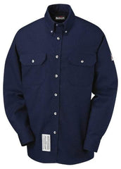 VF Imagewear - Size 2XL, Navy Blue, Flame Resistant/Retardant, Long Sleeve Button Down Shirt - 63-3/8" Chest, 2 Pockets, Excel FR ComforTouch - All Tool & Supply