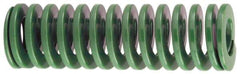 Dayton Lamina - 1-1/4" Hole Diam, 5/8" Rod Diam, 12" Free Length, Green Die Spring - 5.9 Lb Max Deflection, 4.8" Max Deflection, Light Duty, Chromium Vanadium Steel - All Tool & Supply